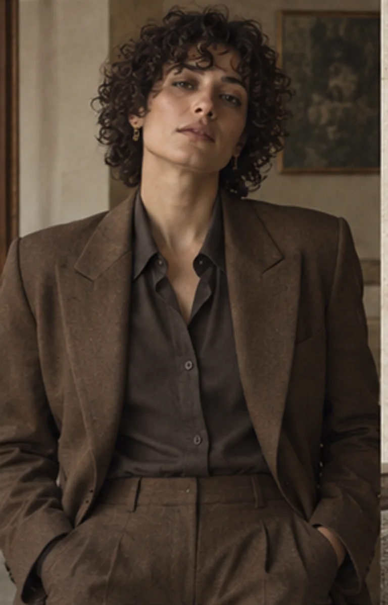 Synthetic editorial portrait of fictional Sacha Venn