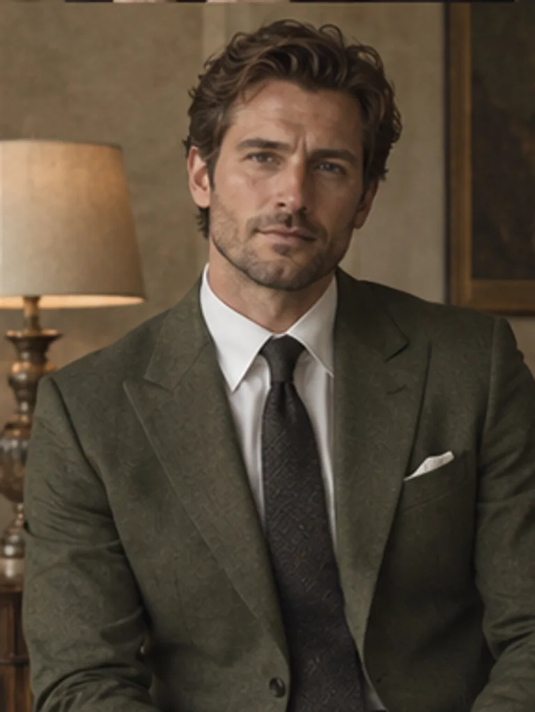 Alternate crop of the same fictional Jules Aven portrait